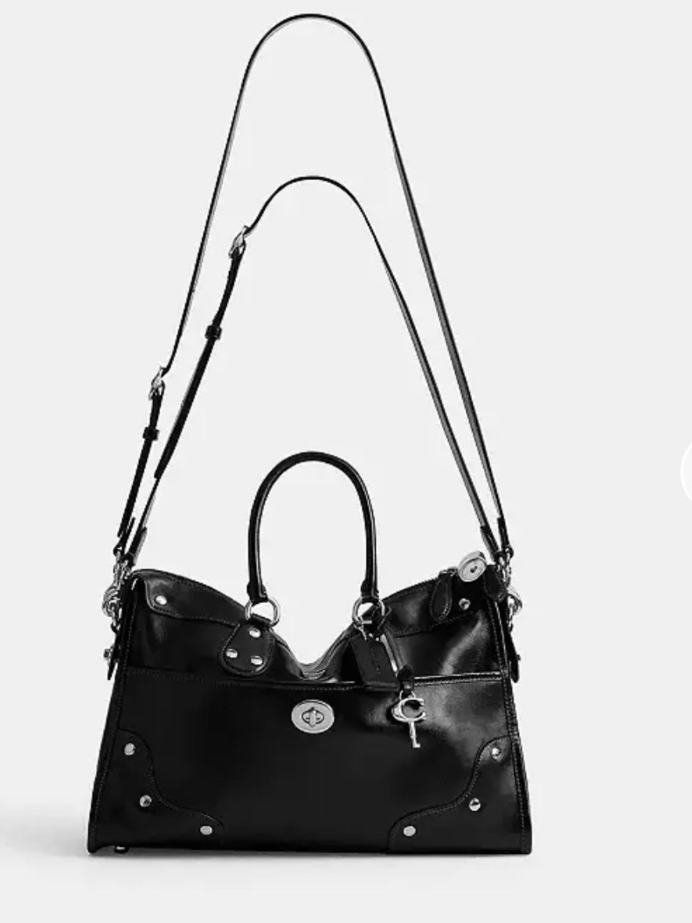 Coach Black Rhyder Satchel 38